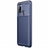 Samsung Galaxy A21s Kılıf CaseUp Fiber Design Lacivert 2